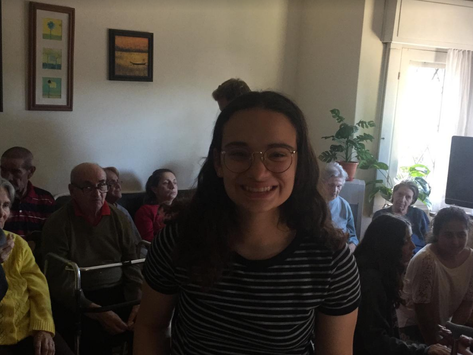 Visiting an elderly home here in Montevideo