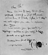 The Lindbergh Nursery note, Lindbergh Trial Transcripts, Hauptman Trial, Charles Lindbergh, Lindbergh Baby, Bruno Hauptmann, Bruno Richard Hauptmann, Anna Hauptmann, Manfred Hauptmann, Anne Lindbergh, Anne Morrow Lindbergh, Charles A. Lindbergh, Jr.