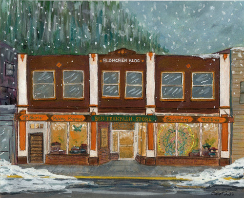 Fenton 1993 手描き冬の風景皿 Fenton 1993 手描き冬の風景皿 Fenton 1993 手描き冬の風景皿