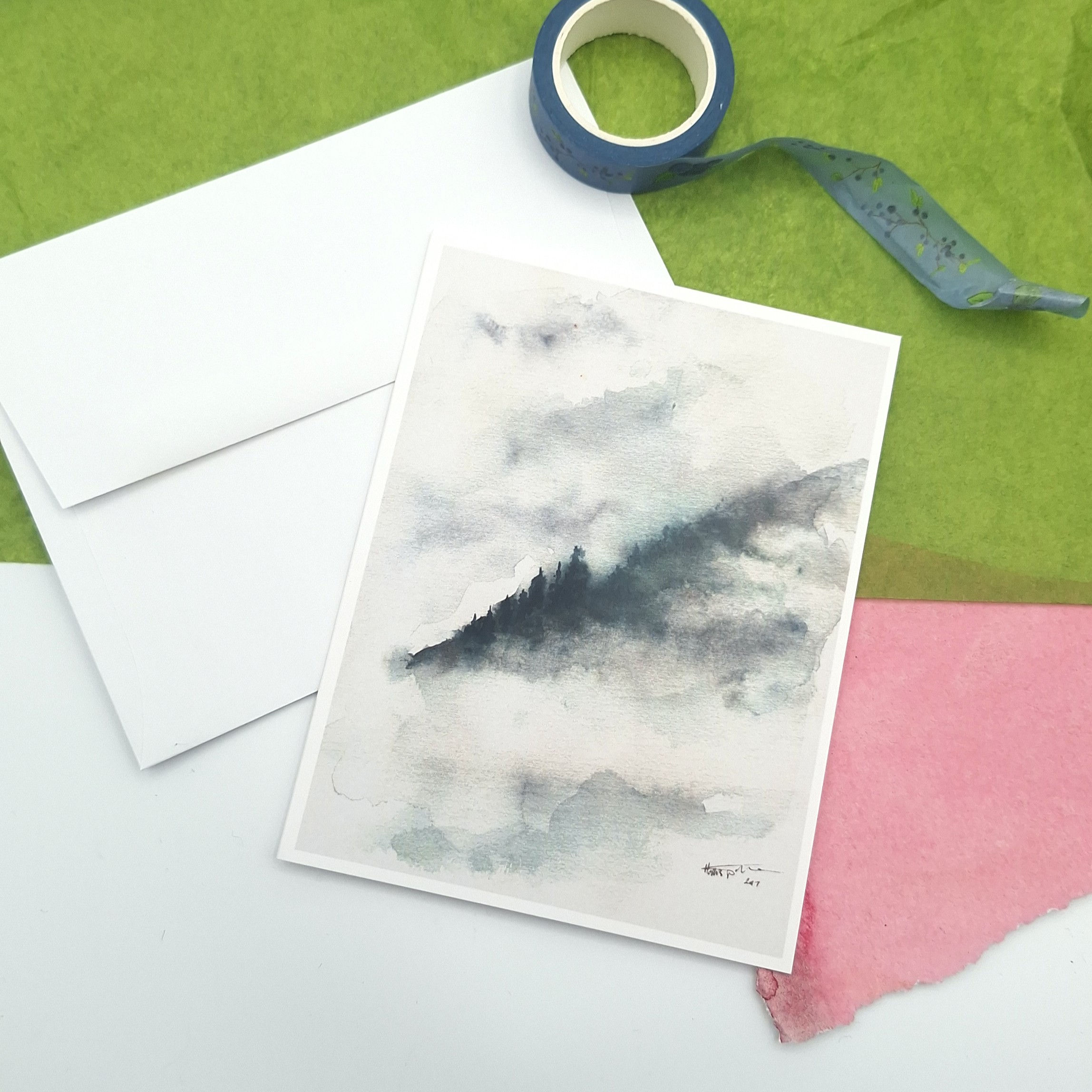 Misty Mountains - Greeting Card