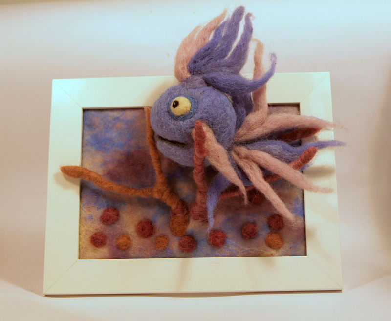 Thumbnail: Framed Lilac fish