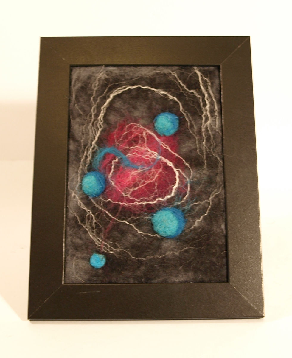 Thumbnail: Nebula, Felted art picture