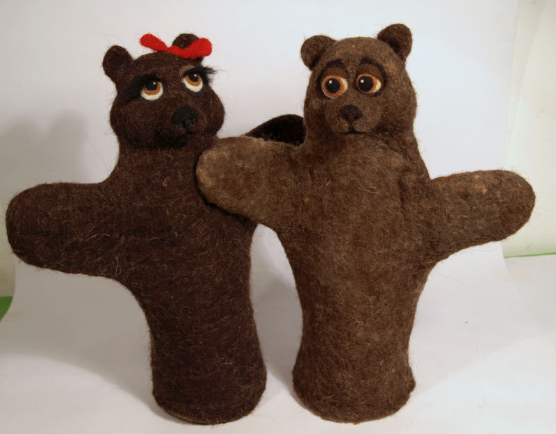 Thumbnail: Choco Bobetta the bear, original hand made puppet