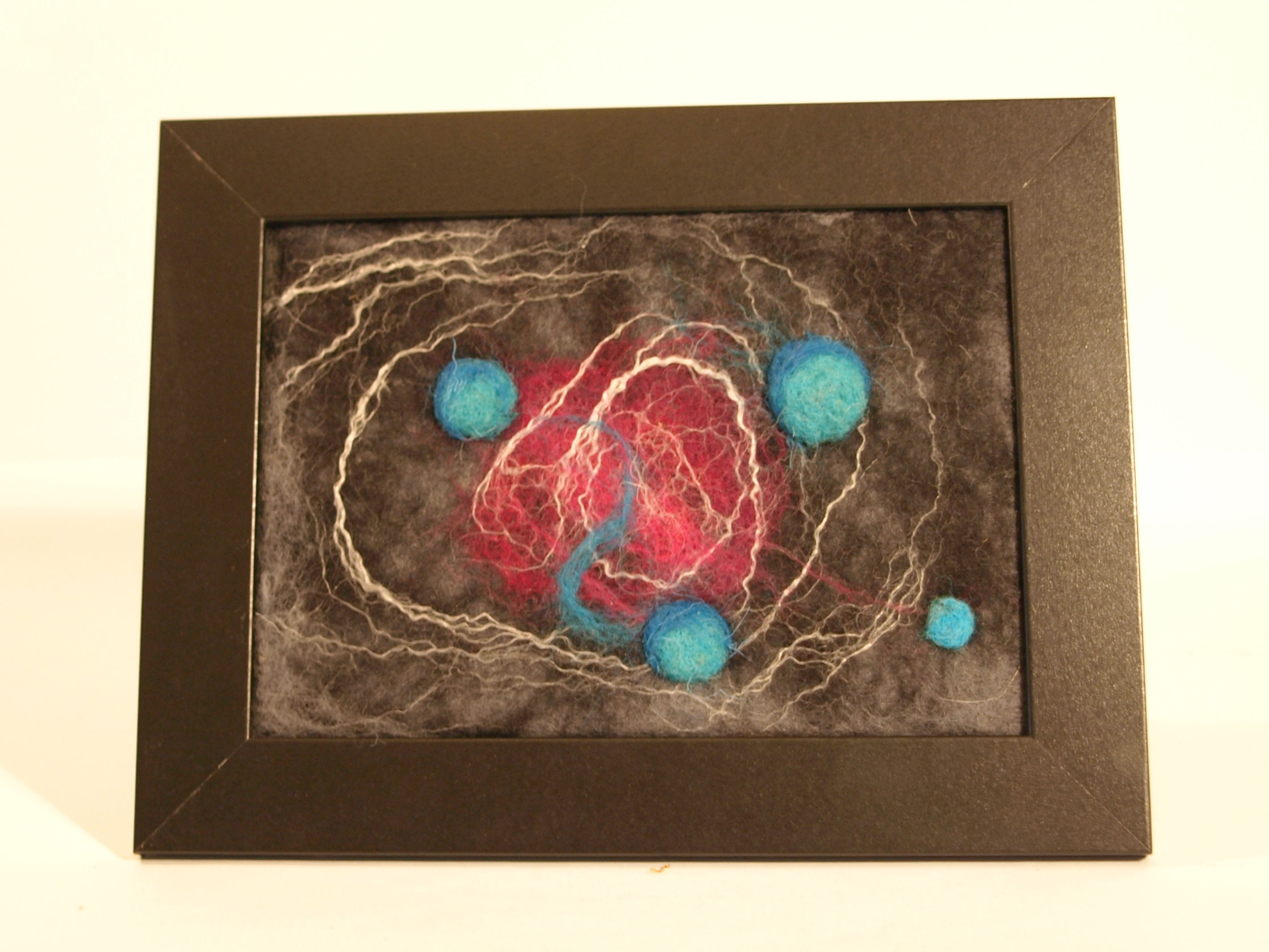Nebula, Felted art picture