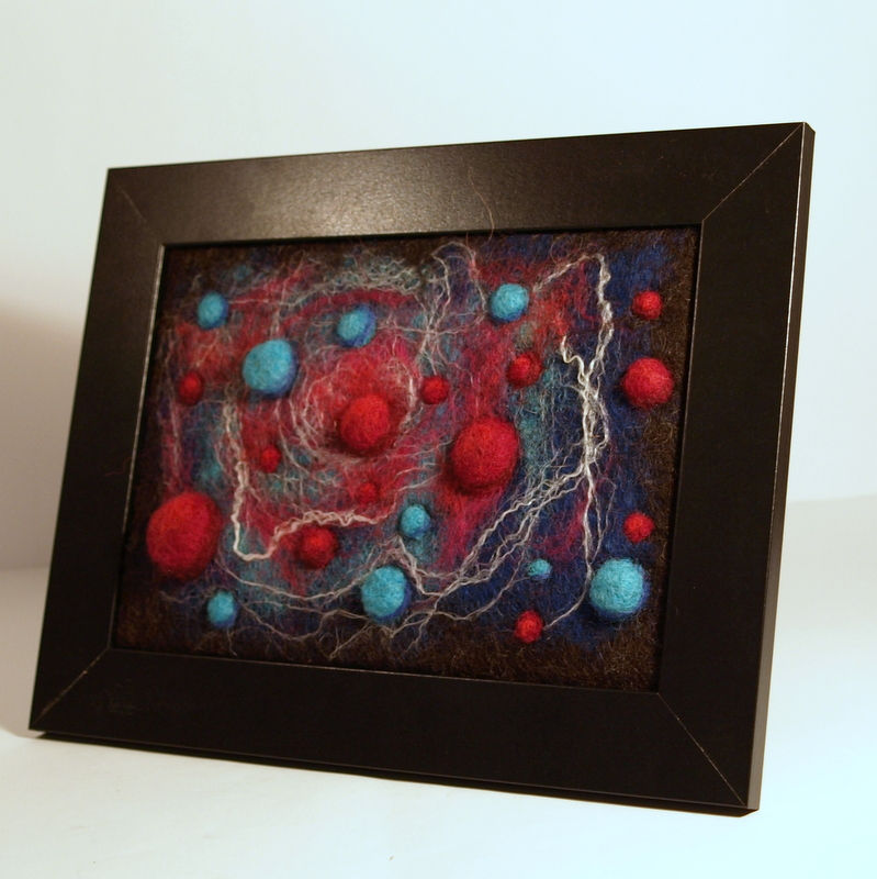 Thumbnail: Nebula, Felted art picture