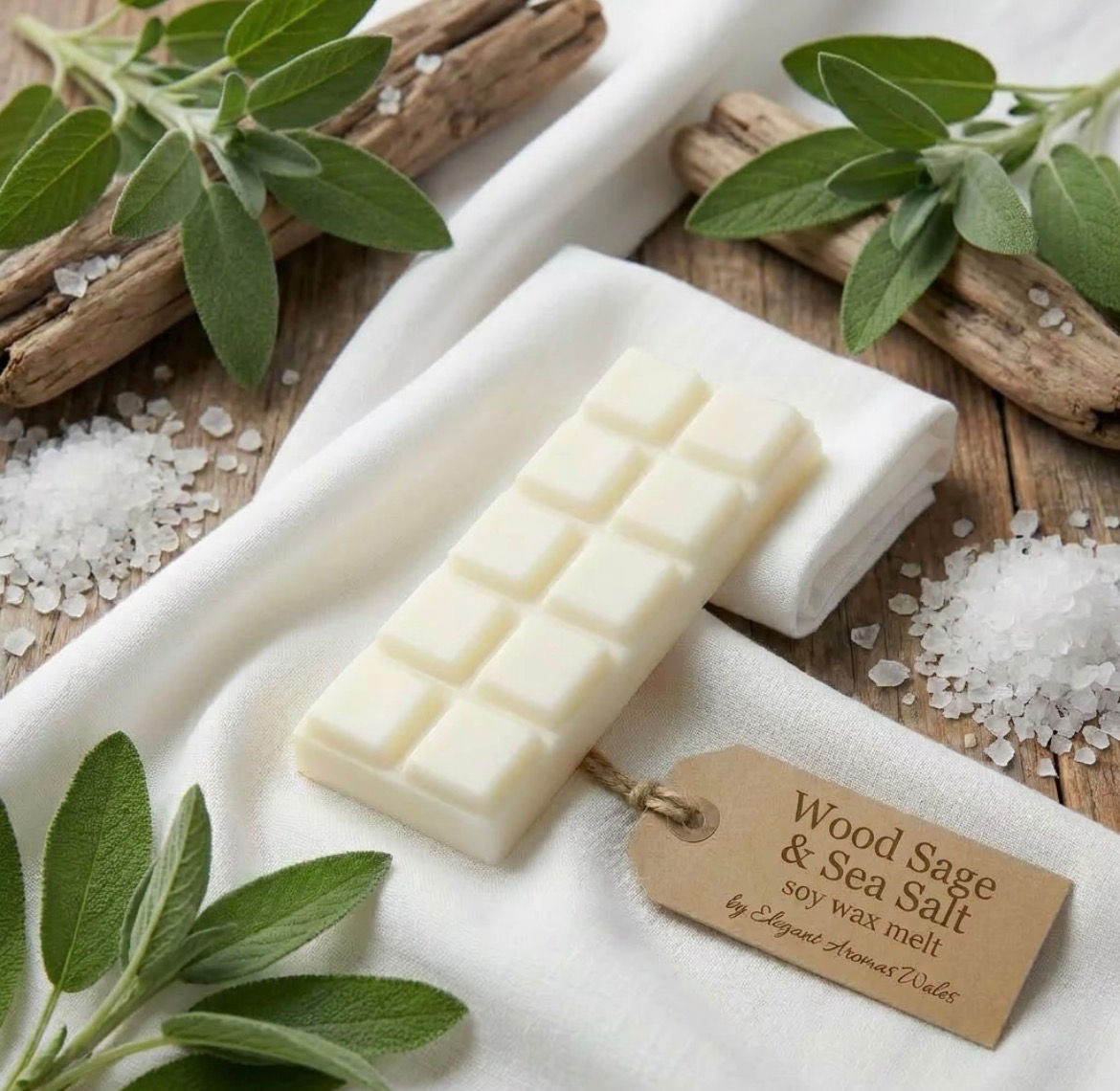 Wood Sage & Sea Salt Wax Melts/Snap bars