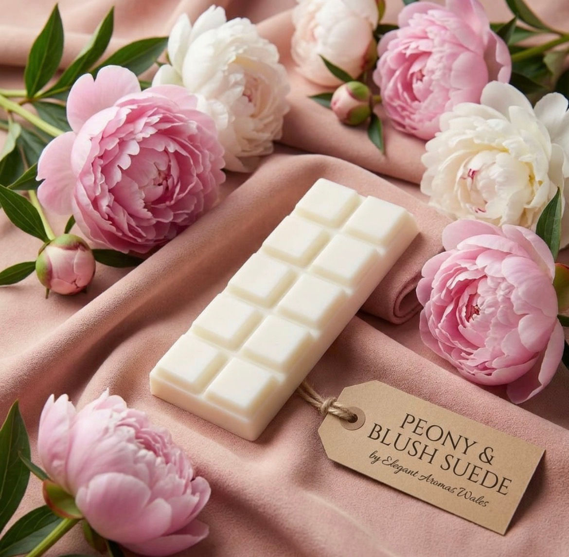 Peony & Blush Suede Wax Melts/Snap Bars