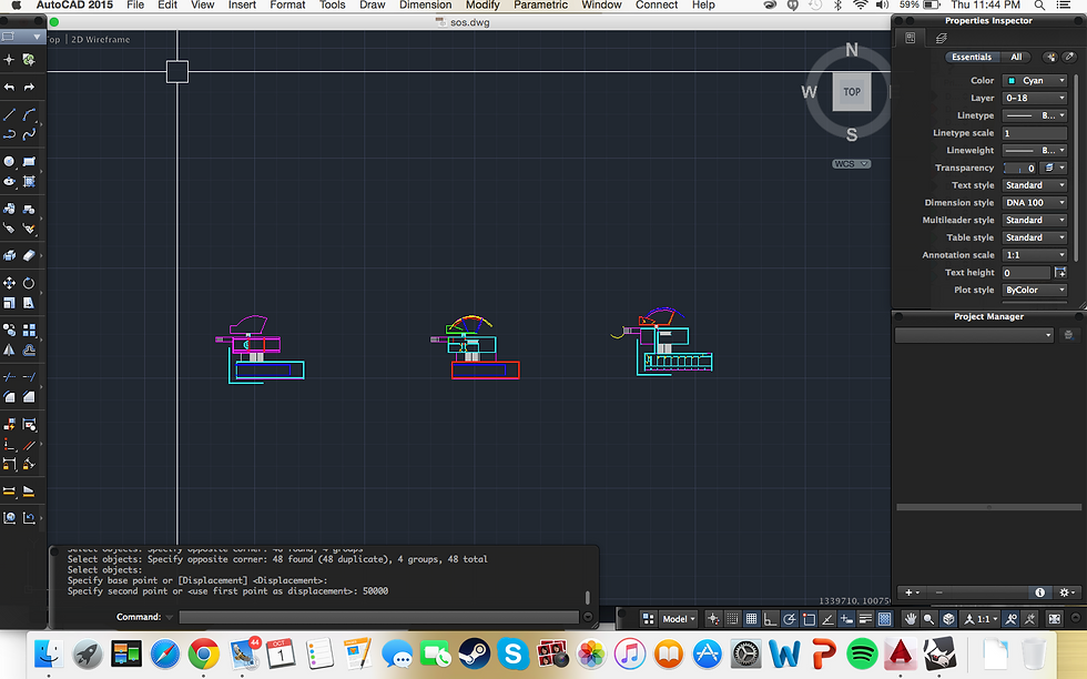 Tracing the floor plans