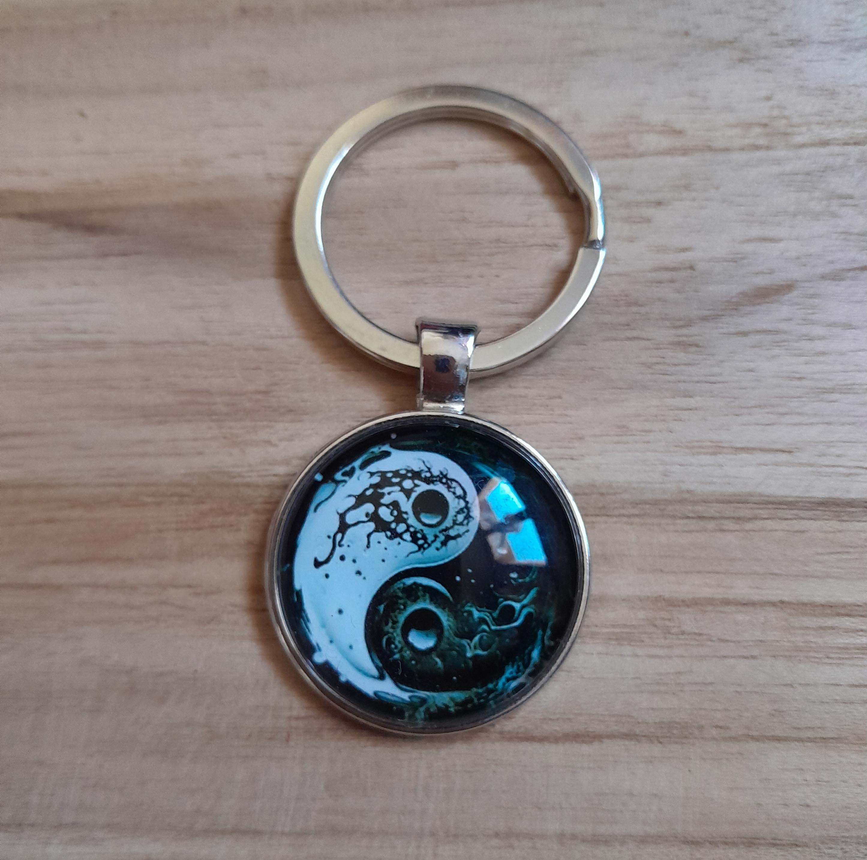 Porte-clefs Ying Yang métal
