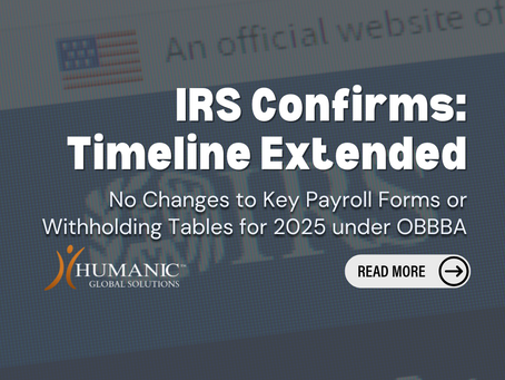 RS Confirms: No Changes to Key Payroll Forms or Withholding Tables for 2025 under OBBBA