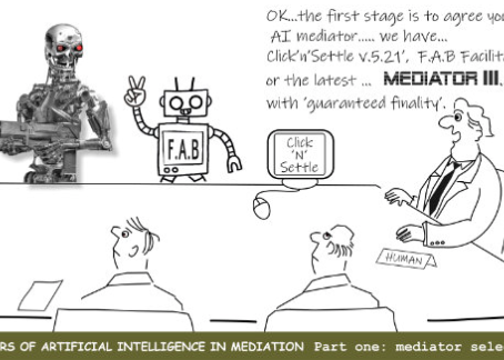 Ai Robots at a mediation meeting
