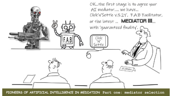 Ai Robots at a mediation meeting