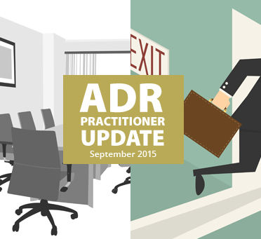 ADR Practitioner Update cover - September 2015