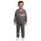 Miniatura: Mario Bros conjunto abrigo y jogger gris - Talla 2T-4T