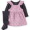Miniatura: Carter's overall rosa top y medias - Talla 6m 12m