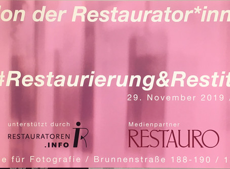 2. Salon der Restaurator*innen "Restaurierung und Restitution" das vorläufige Programm ste