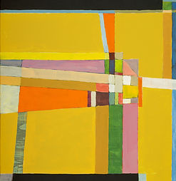 Amarillo Pintura abstracta