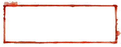 Red painted rectangular border