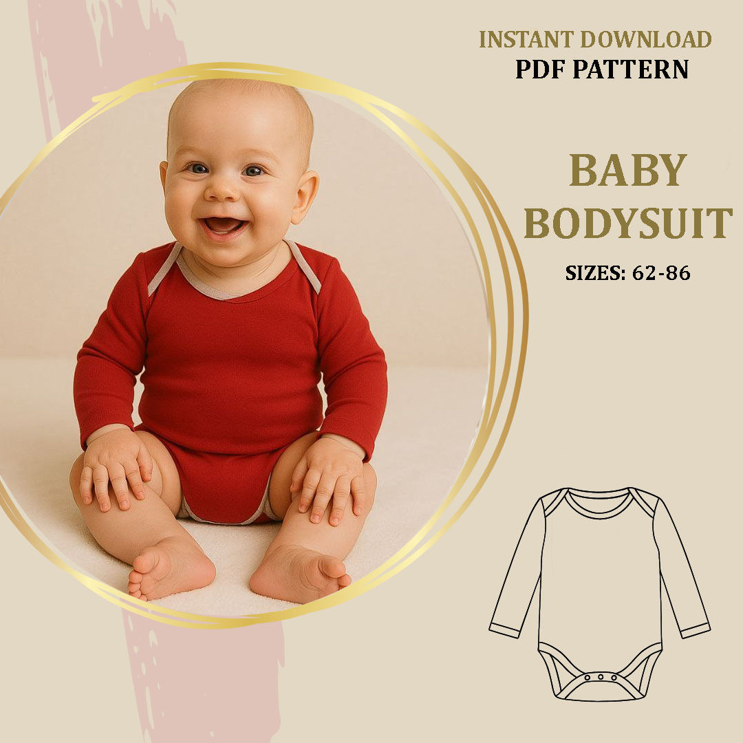 Vauvan Pitkähihainen Paita, PDF kaavat