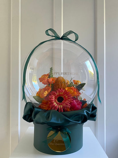 Fresh Flower Bobo Balloon Bubble Atelier Florist. Dried Flowers. Artificial Flower Bouquet Christchurch