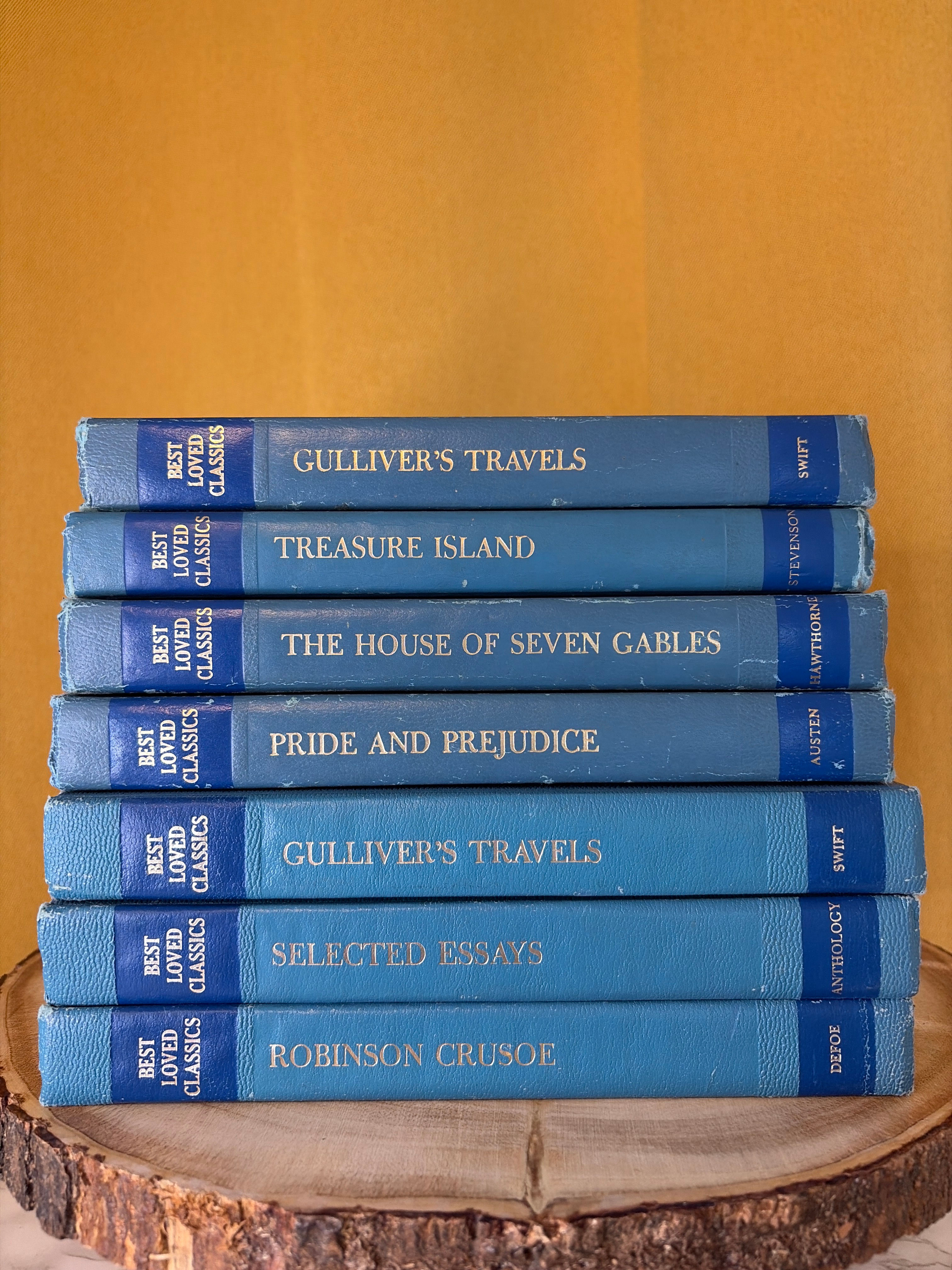 Vintage Best Loved Classics Hardcover Book Collection
