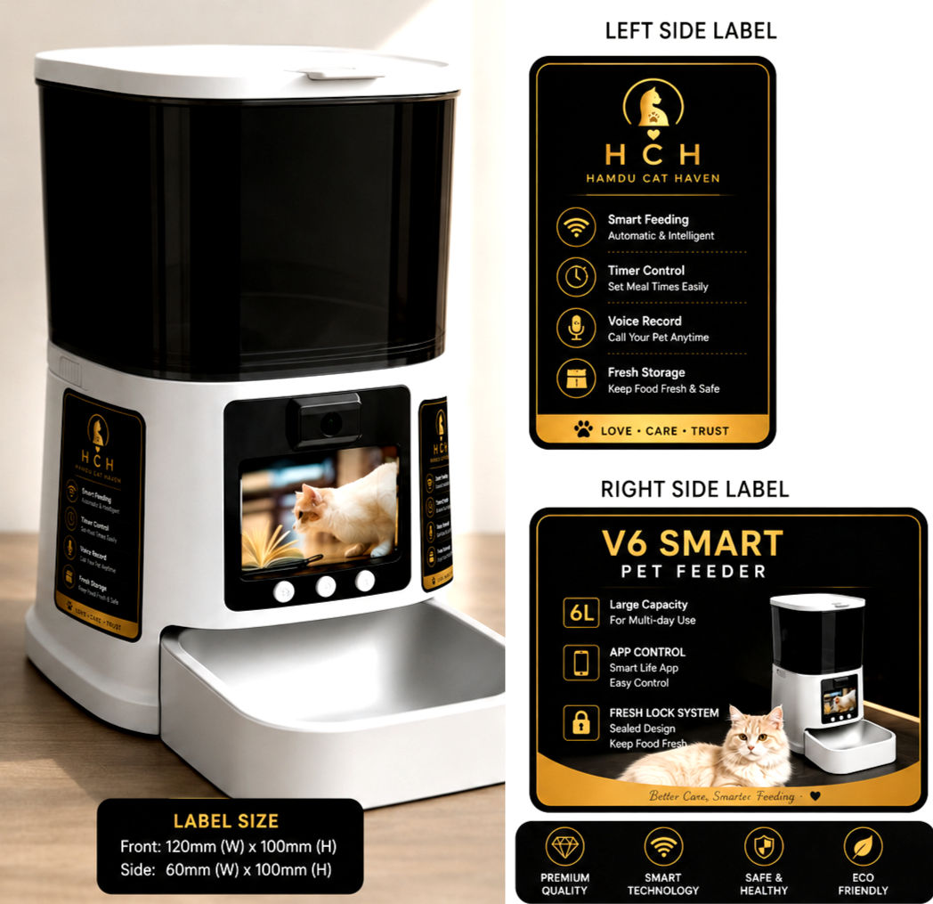 HAMDU V6 Smart Pet Feeder