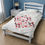 Thumbnail: Valentines day Hearts and Stars Velveteen Plush Blanket