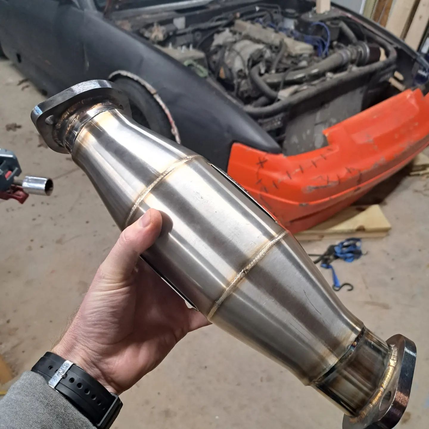 NA Miata (8997) High Flow Catalytic Converter Unequal Fabrication