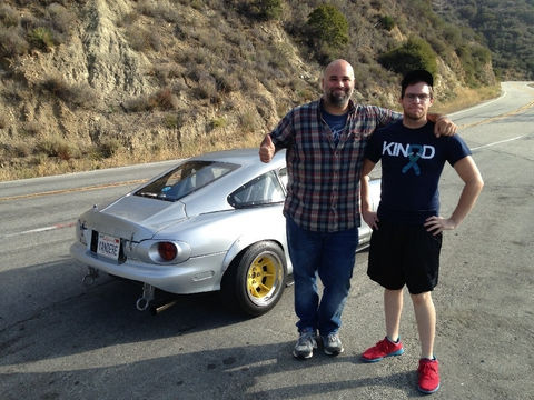 Hanging out with Matt Farah during One-Take shooting