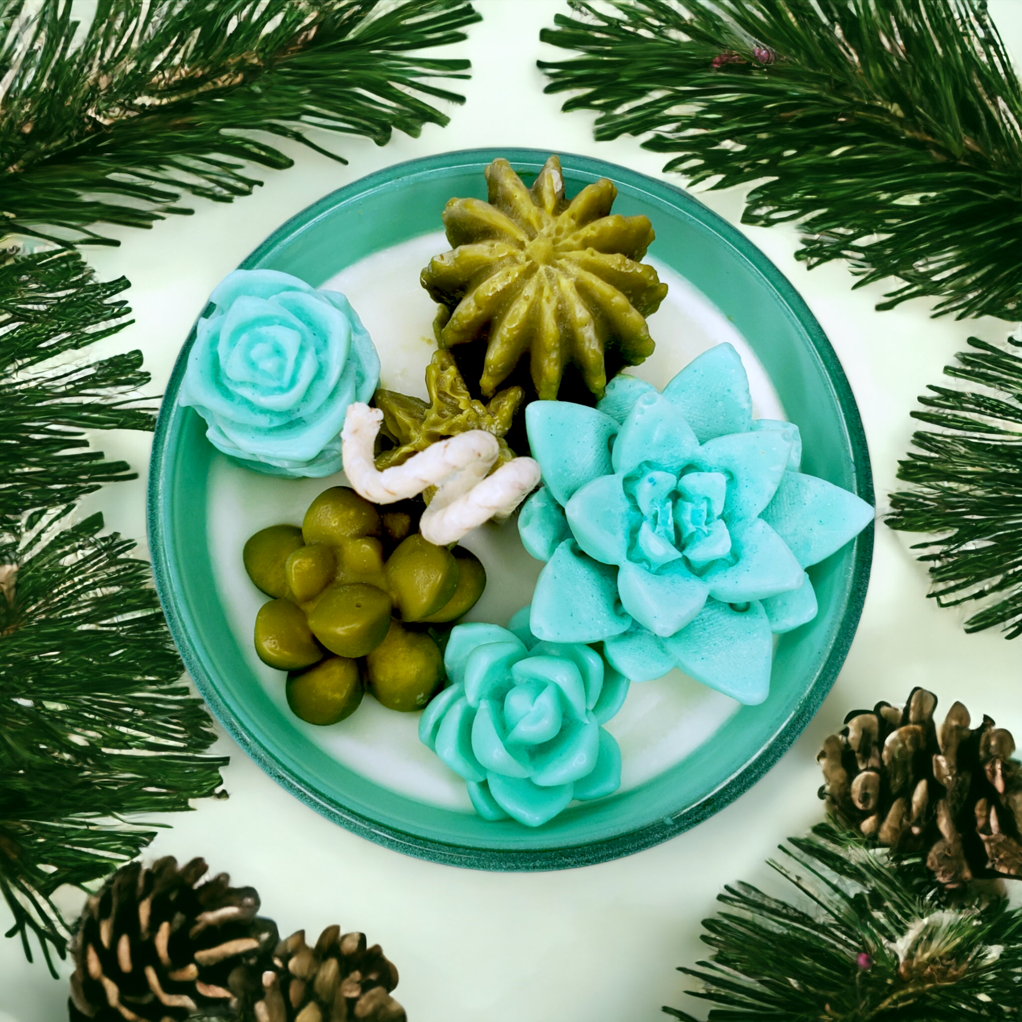 Berry Stroopwaffle Succulent Candle