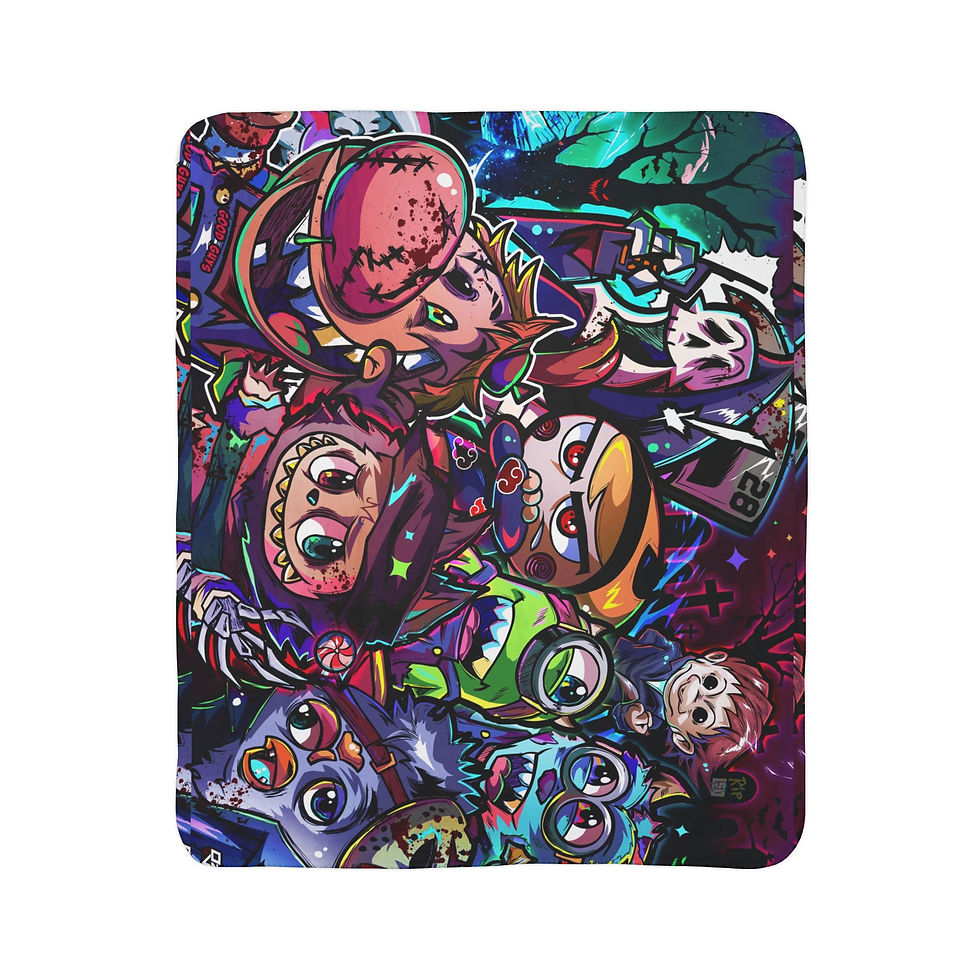 Thumbnail: LSD "28 Grim Adventures" -  Fleece/Sherpa Blanket