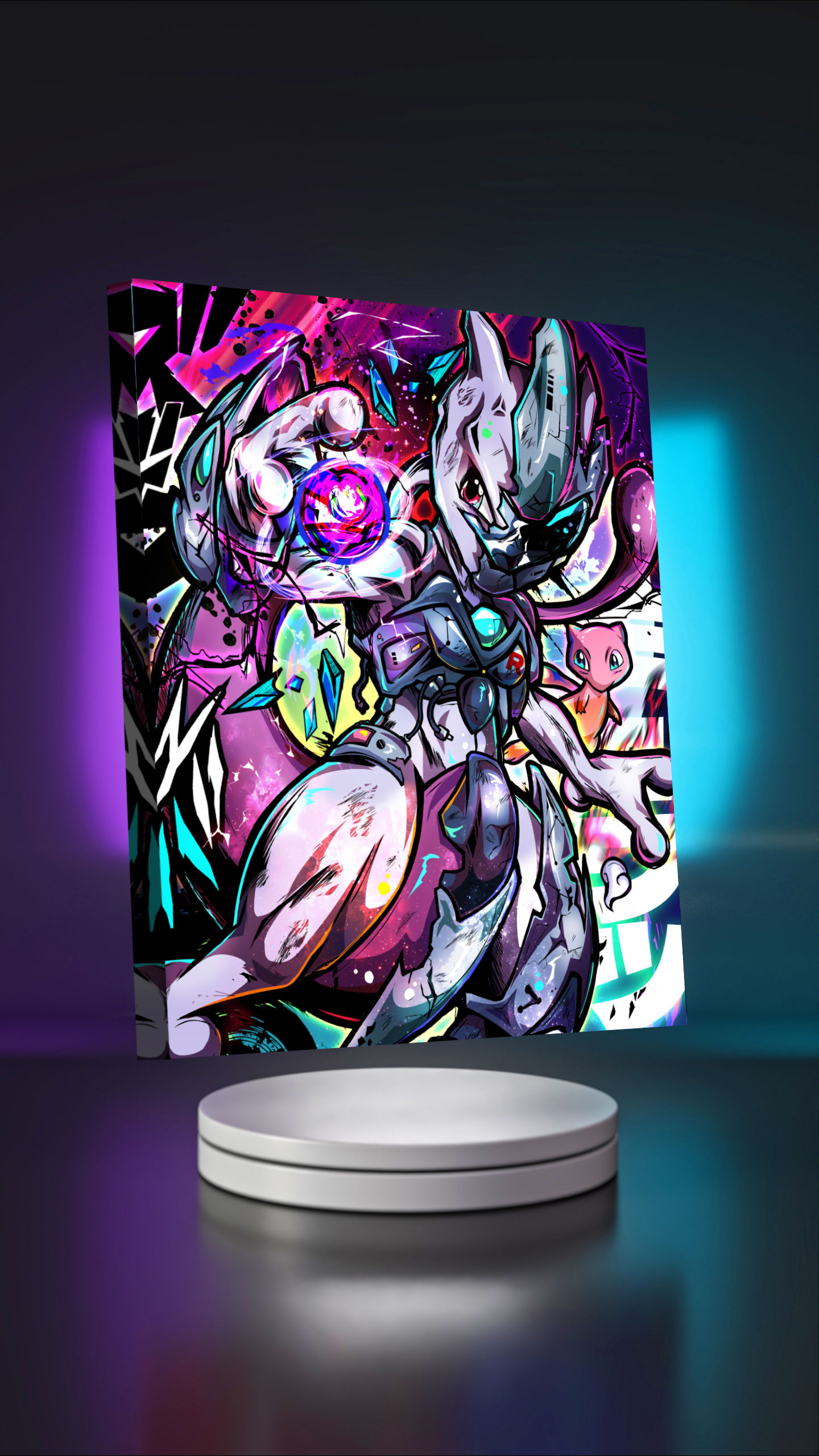 Mecha 2000 Mewtwo Canvas