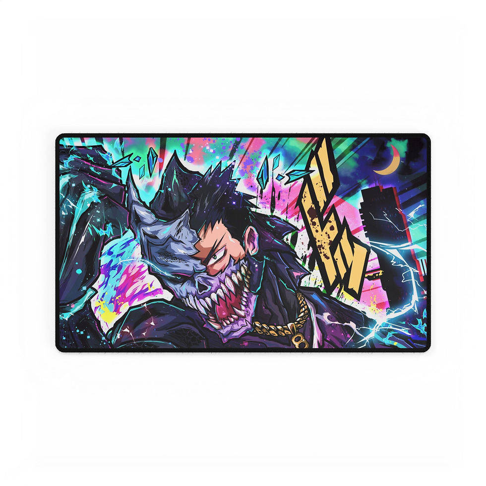 Thumbnail: Human Hybrid Kaiju Hero Desk Mat Anime-Inspired Gaming Accessory