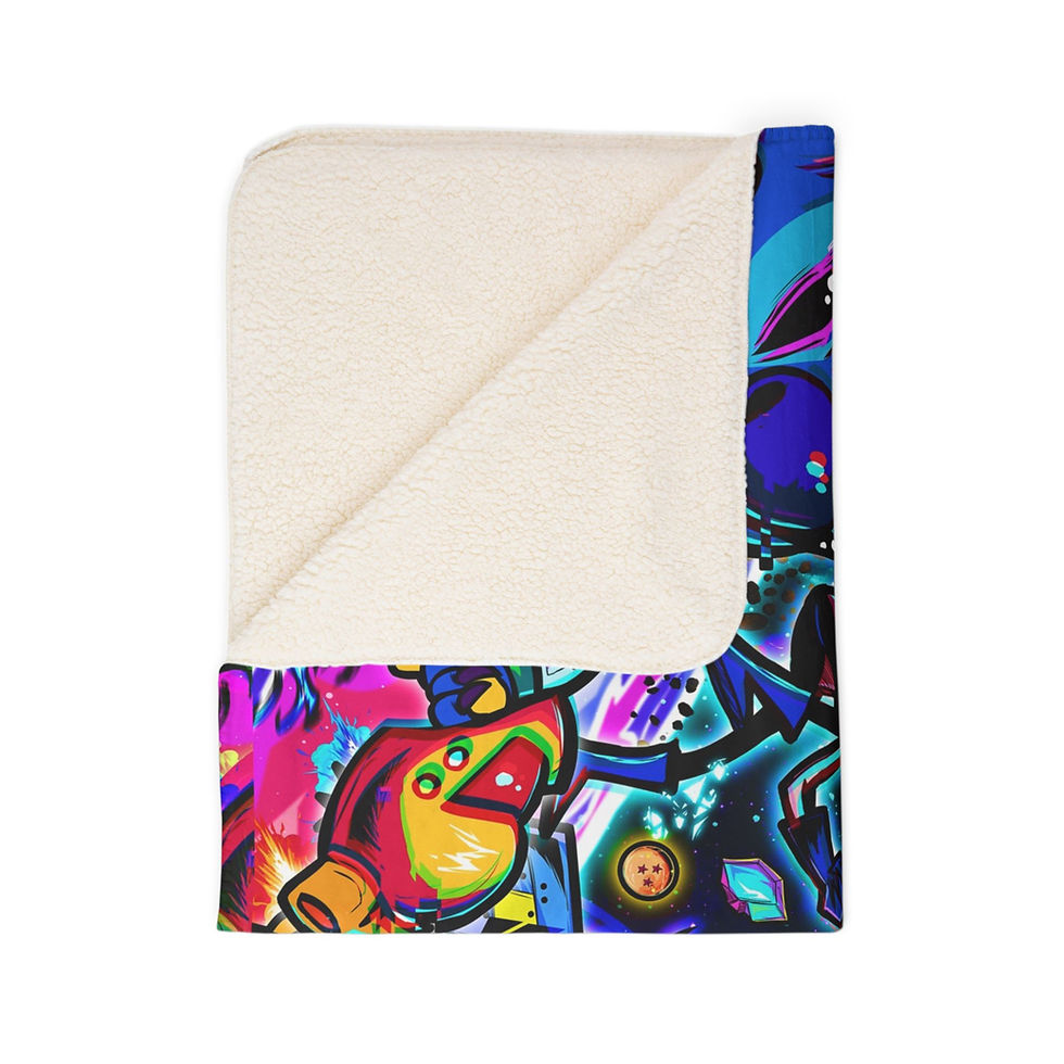 Thumbnail: LSD "17  Invaders End Game" - Fleece/Sherpa Blanket