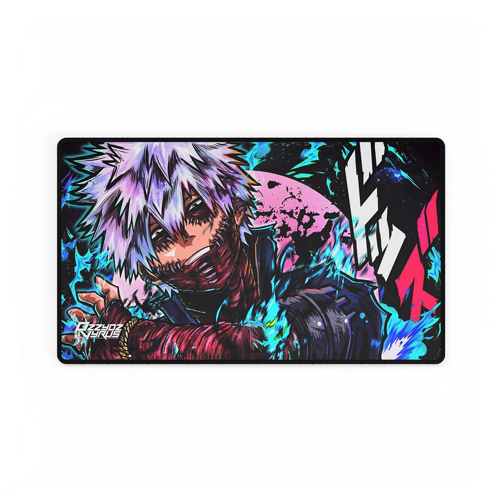 Thumbnail: Blue Flame Villain Dabi Desk Mat – Anime-Inspired Gaming Accessory