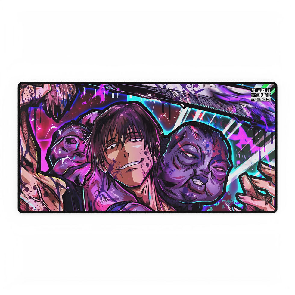 Thumbnail: No Curse Demon Hunter Father  Desk Mat – Anime-Inspired Gaming Accessory