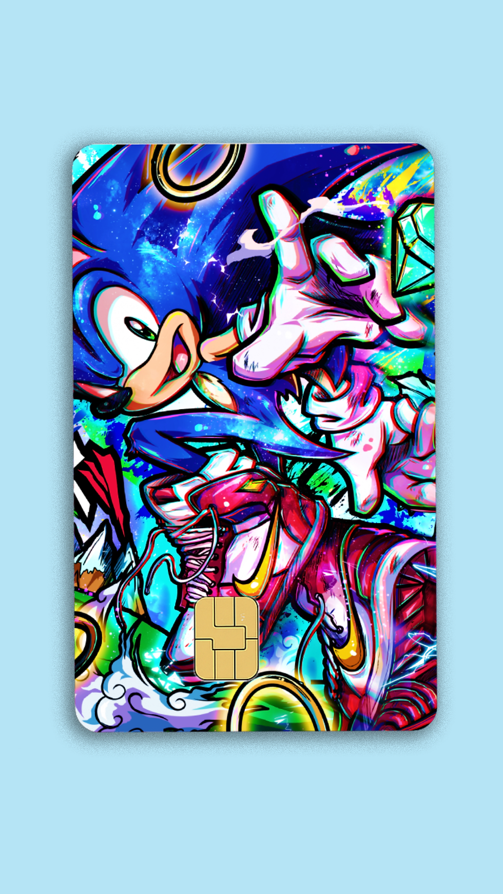 Thumbnail: "133 Sonic-Super Fast Hedgehog" Credit Card Skin