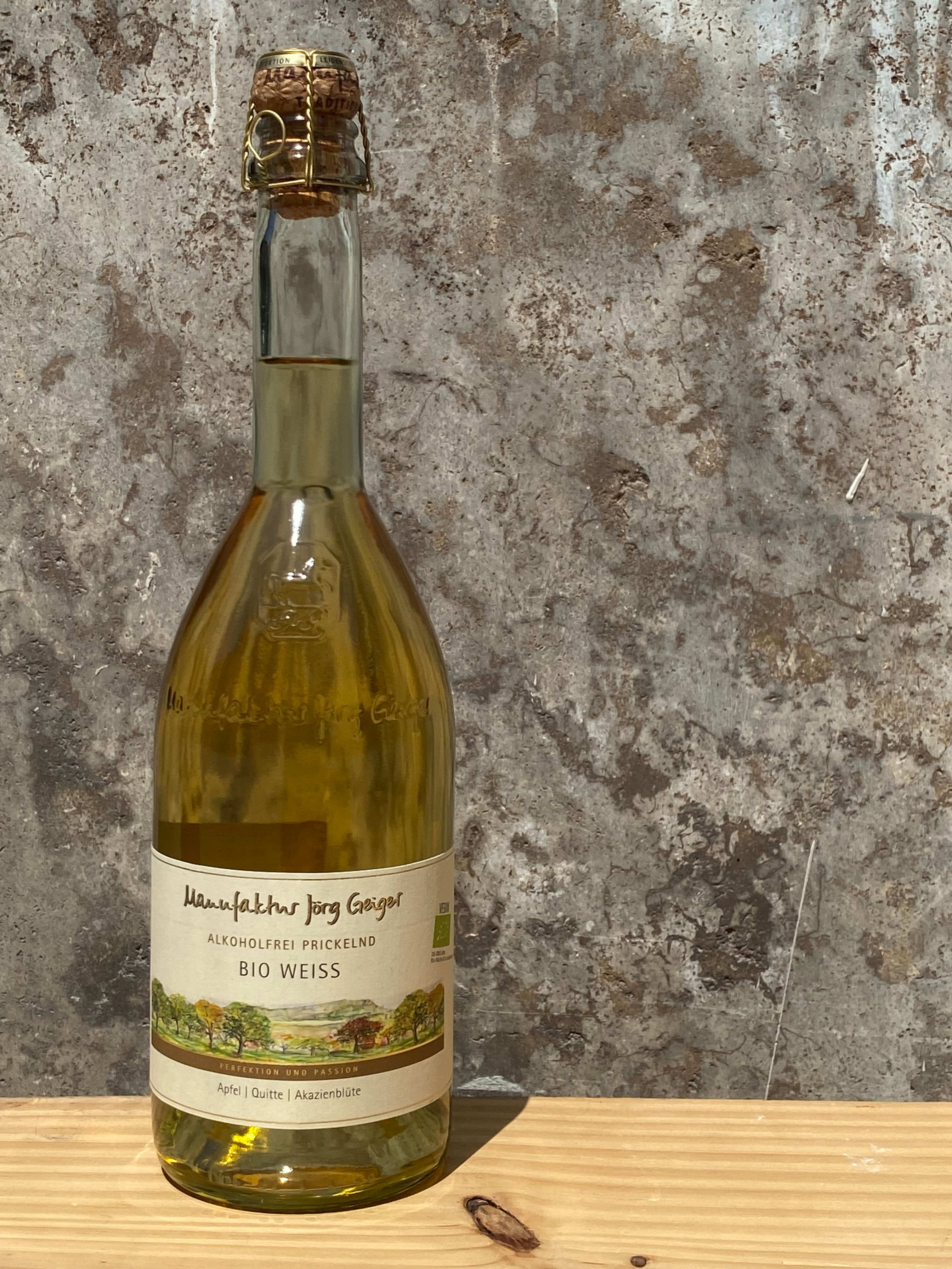 Prisecco Bio alkoholfrei weiss Jörg Geiger