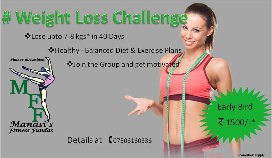 Weight Loss Challenge | Online| Manasis Fitness Fundas
