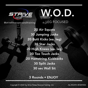 Workout of the Week - 10/10/20