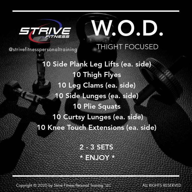 Leg Focused - Workout of the Day Idea