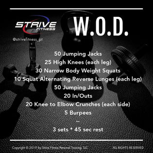 Workout of the Week 🏋🏾♀️
