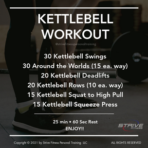 Workout for the Weekend - 5/7/21