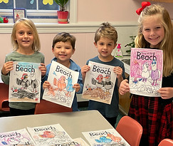 benny at the beach coloring pages