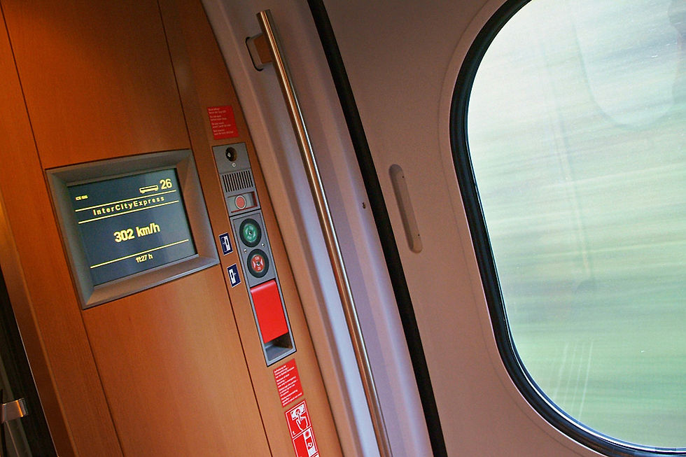 Essen to Frankfurt ICE Train