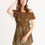 Thumbnail: Argyle Queen (mocha) Women's Off-Shoulder Dress