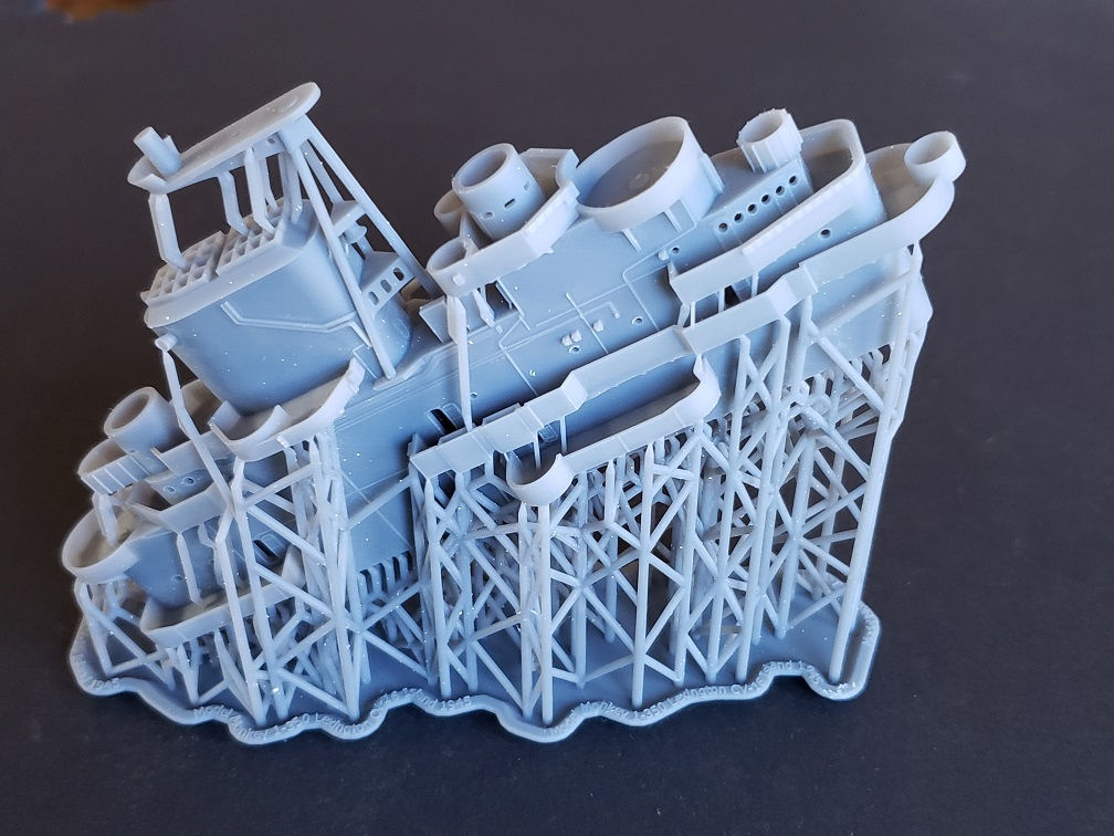 1/350 USS Lexington CV-16 Island, May-December 1945