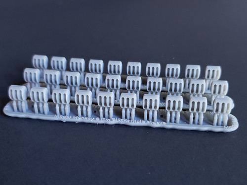 Ships' Rigging Blocks, 6 mm, triple sheave | Model Monkey
