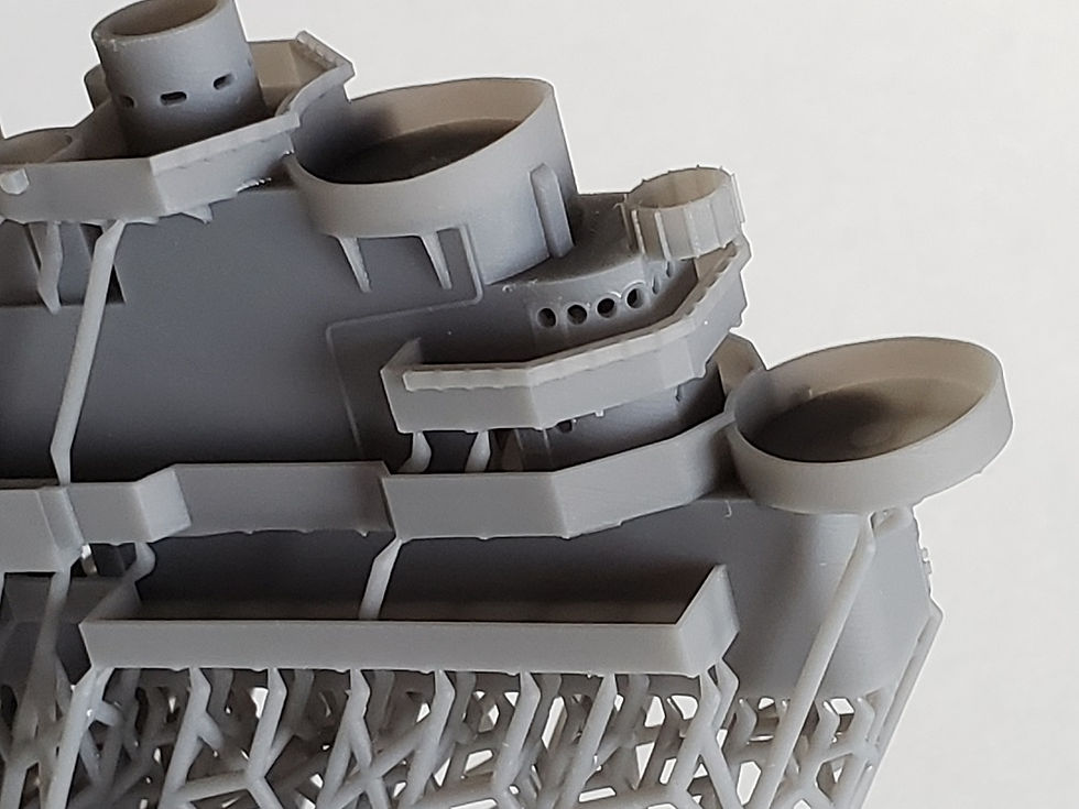 Thumbnail: 1/350 USS Lexington CV-16 Island, February - December 1943