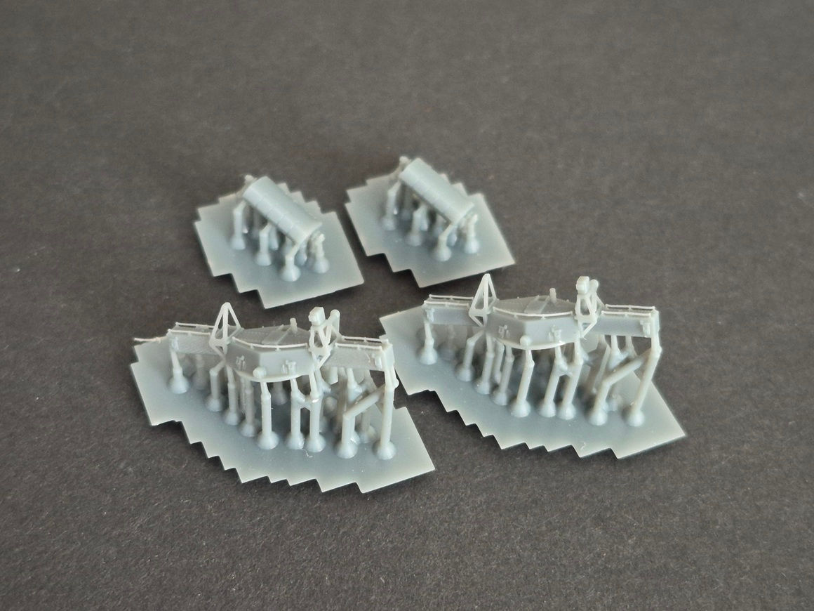 1/400 Mk.38 Fire Control Directors, original 6-sided shield